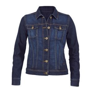CAbi Norma Jean Dark Blue Denim Jacket NWOT